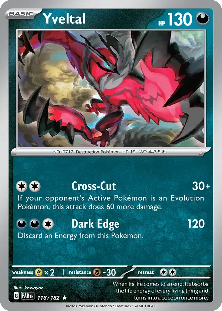 Yveltal Paradox Rift 118