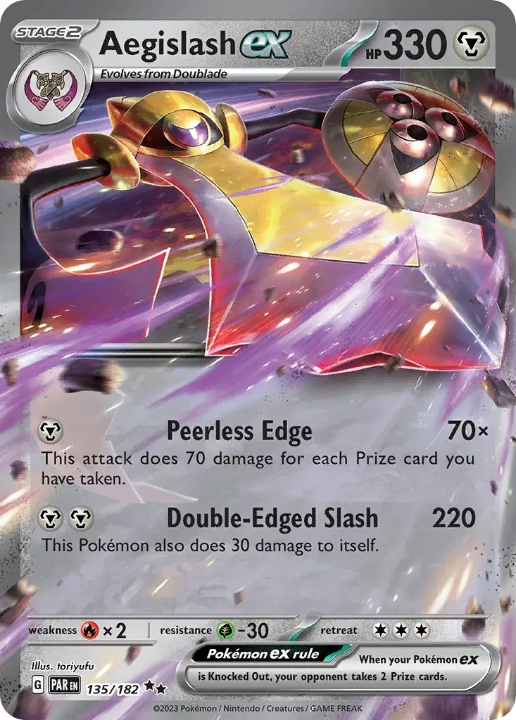 Aegislash ex Paradox Rift 135