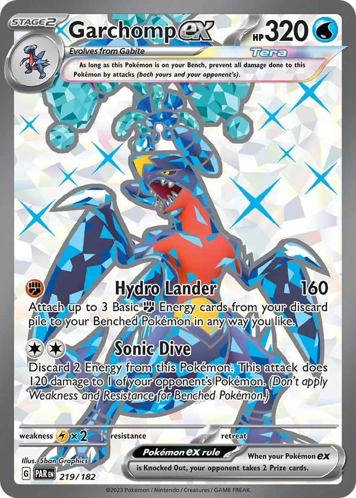 Garchomp ex Paradox Rift 219