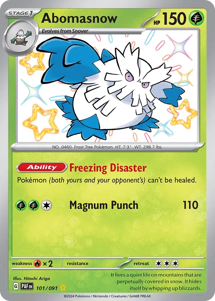 Abomasnow Paldean Fates 101
