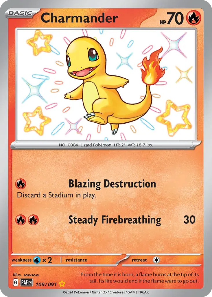 Charmander Paldean Fates 109