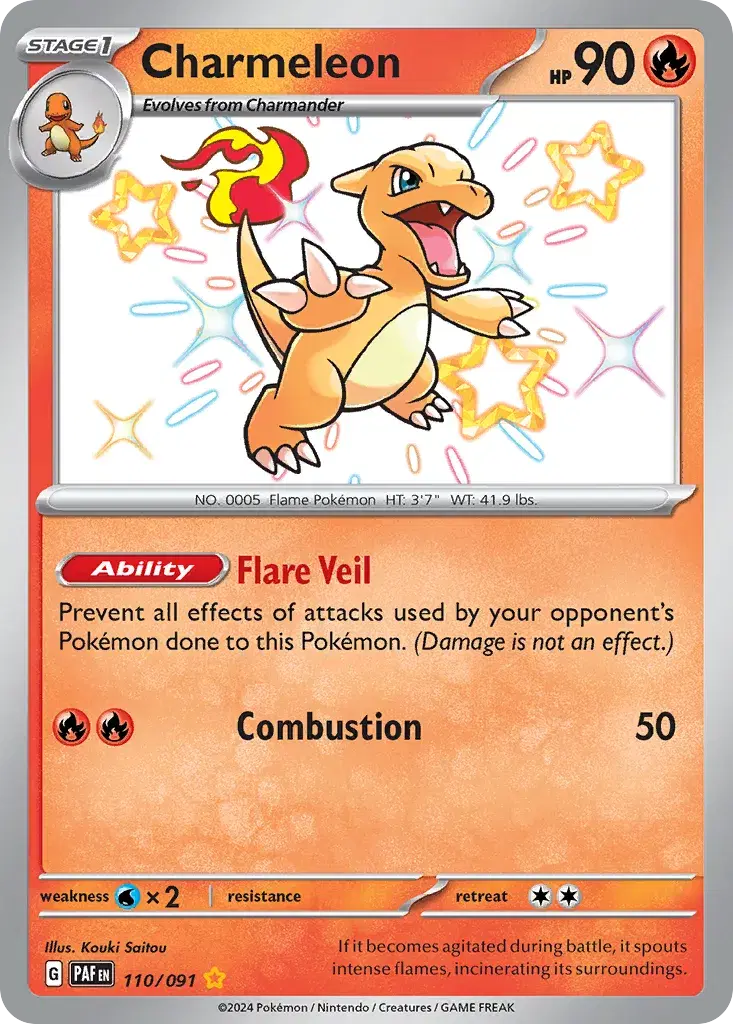 Charmeleon Paldean Fates 110