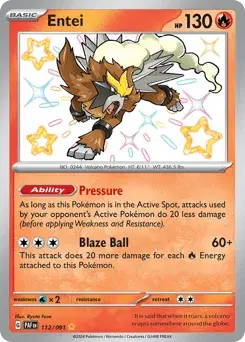 Entei Paldean Fates