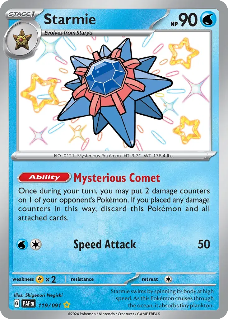 Starmie Paldean Fates 119