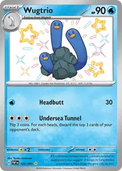 Wugtrio Paldean Fates
