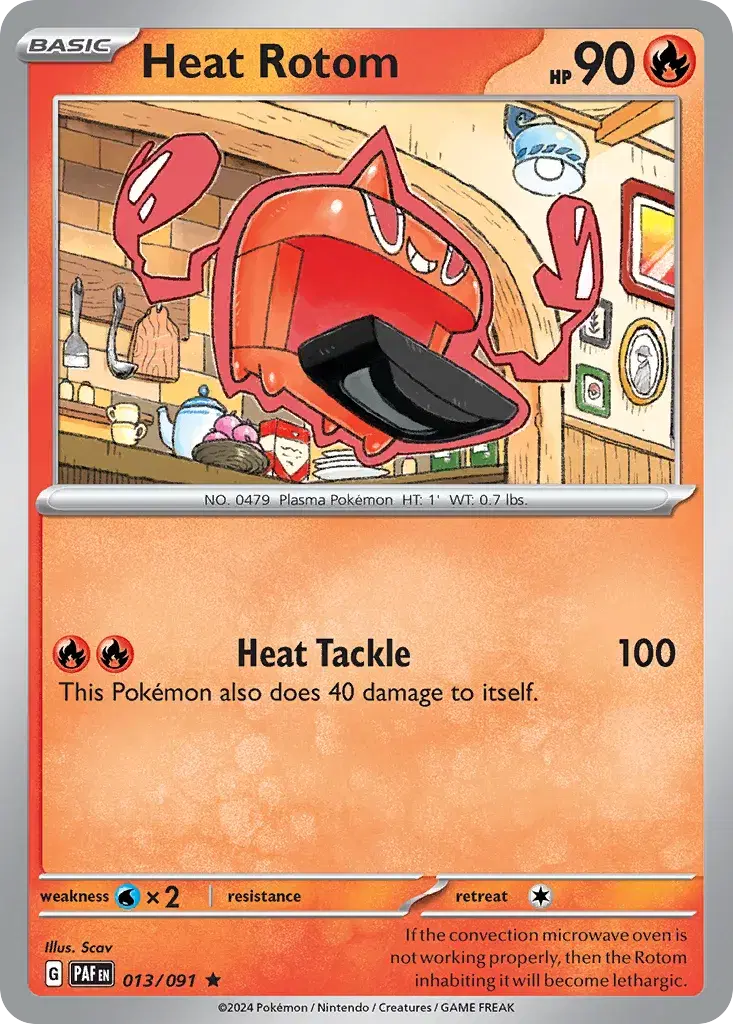 Heat Rotom Paldean Fates 13