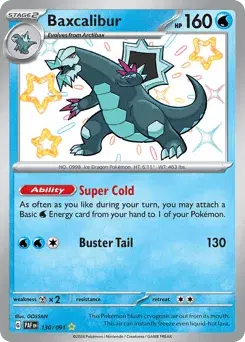 Baxcalibur Paldean Fates
