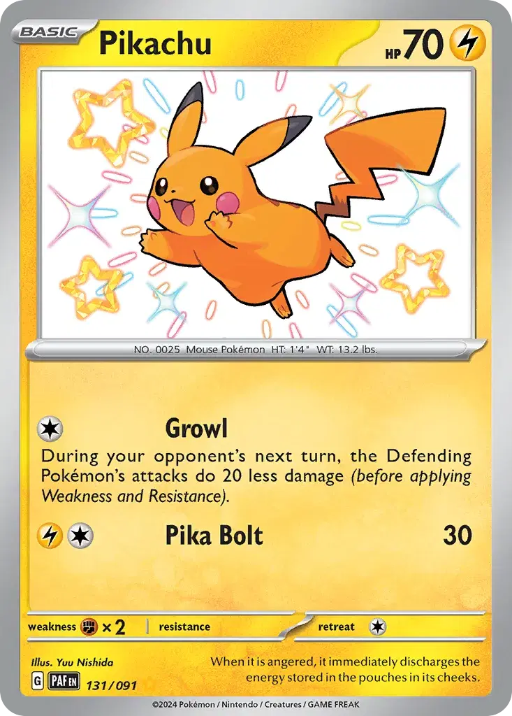 Pikachu Paldean Fates 131