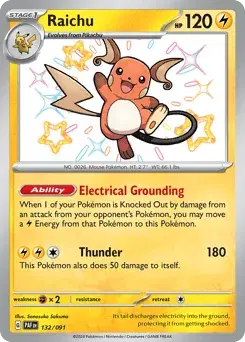 Raichu Paldean Fates