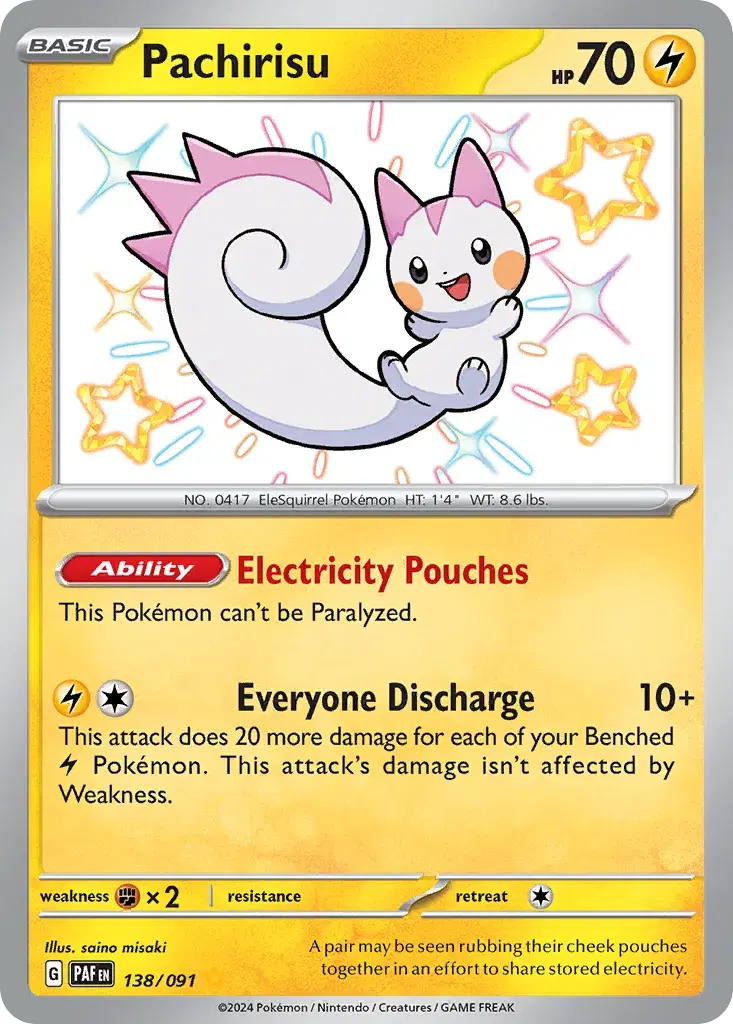 Pachirisu Paldean Fates 138