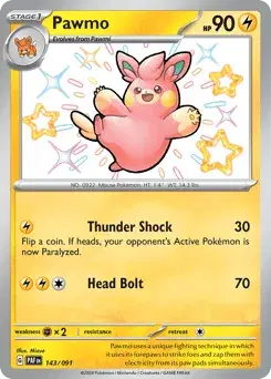 Pawmo Paldean Fates