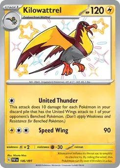 Kilowattrel Paldean Fates