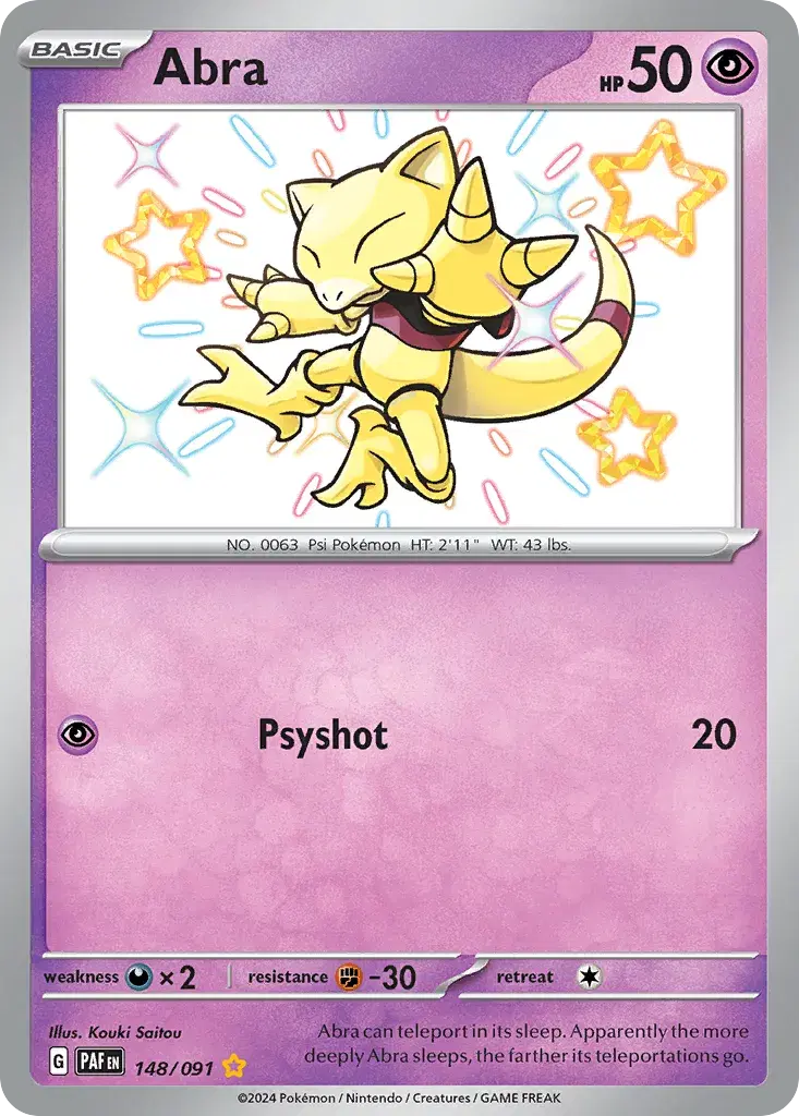 Abra Paldean Fates 148