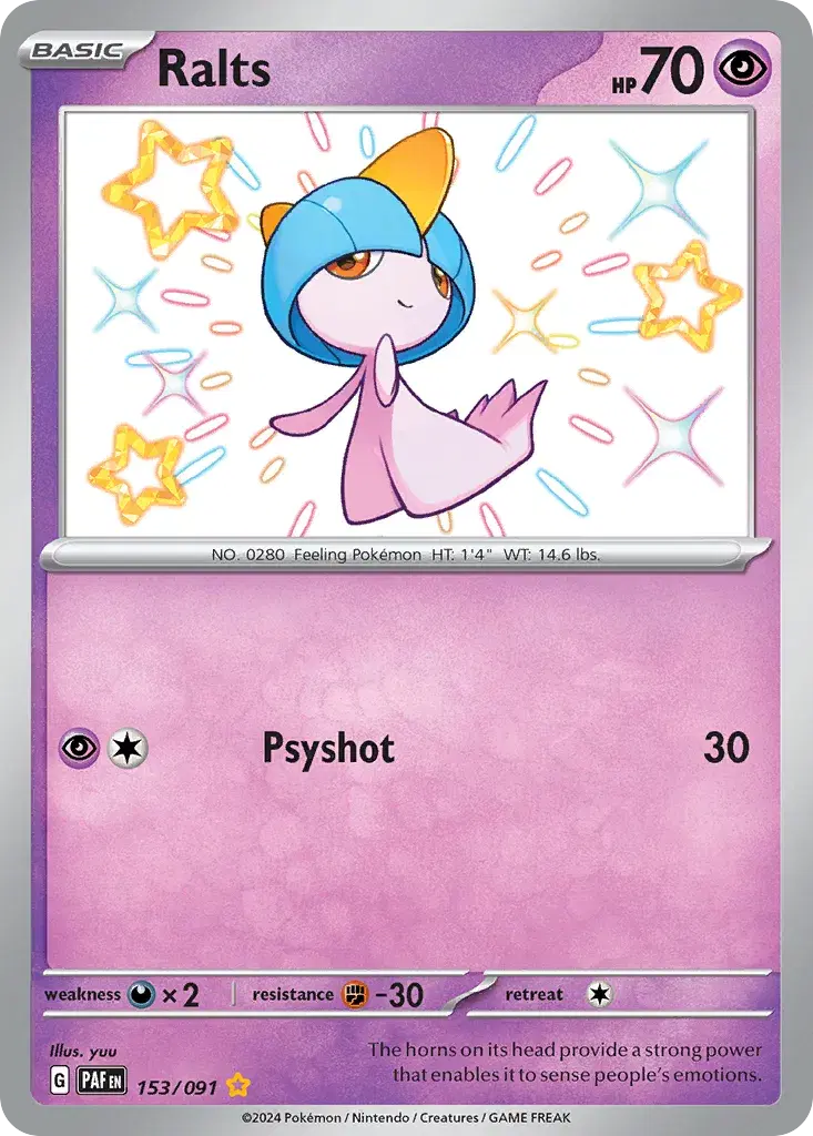 Ralts Paldean Fates 153