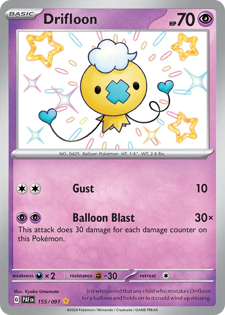 Drifloon Paldean Fates 155