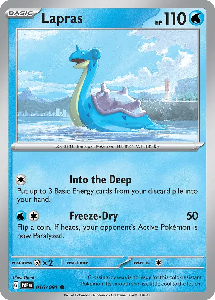 Lapras Paldean Fates 16