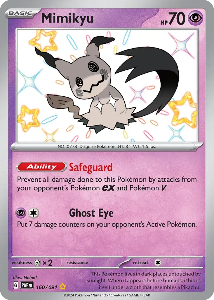 Mimikyu Paldean Fates 160