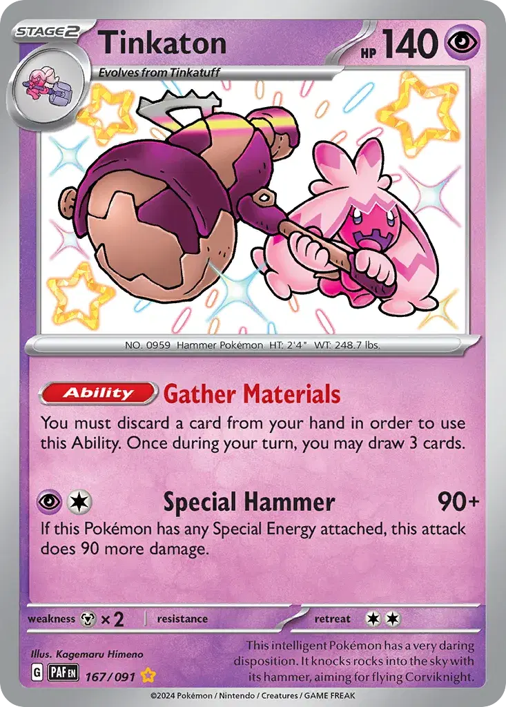 Tinkaton Paldean Fates 167