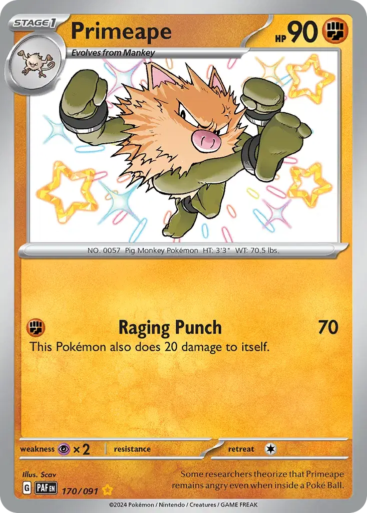 Primeape Paldean Fates 170