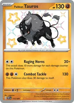 Paldean Tauros Paldean Fates