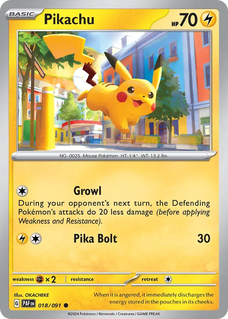 Pikachu Paldean Fates 18
