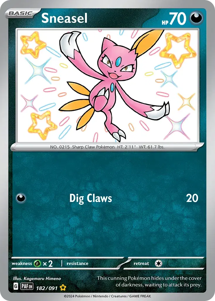 Sneasel Paldean Fates 182