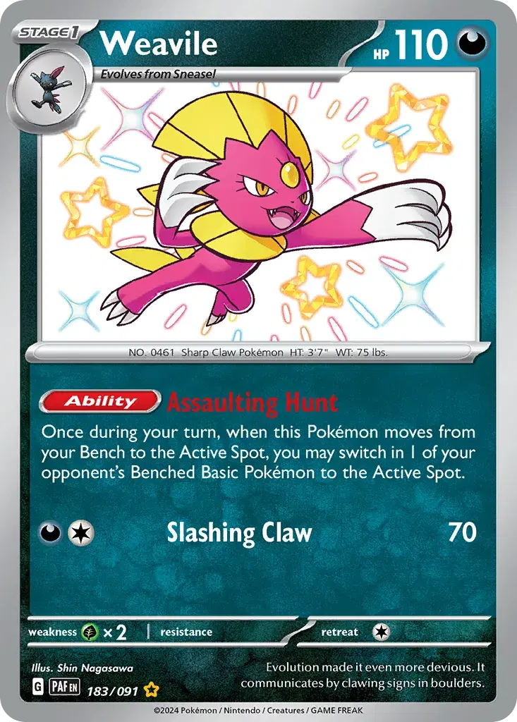 Weavile Paldean Fates 183