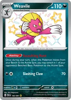 Weavile Paldean Fates