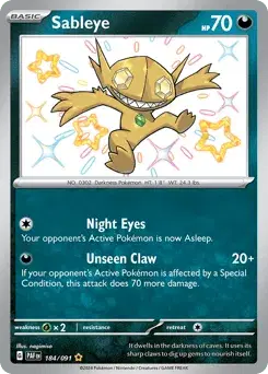 Sableye Paldean Fates