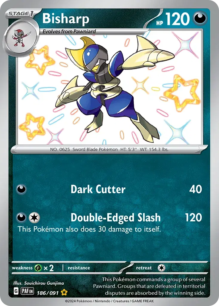 Bisharp Paldean Fates 186
