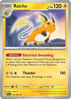 Raichu Paldean Fates