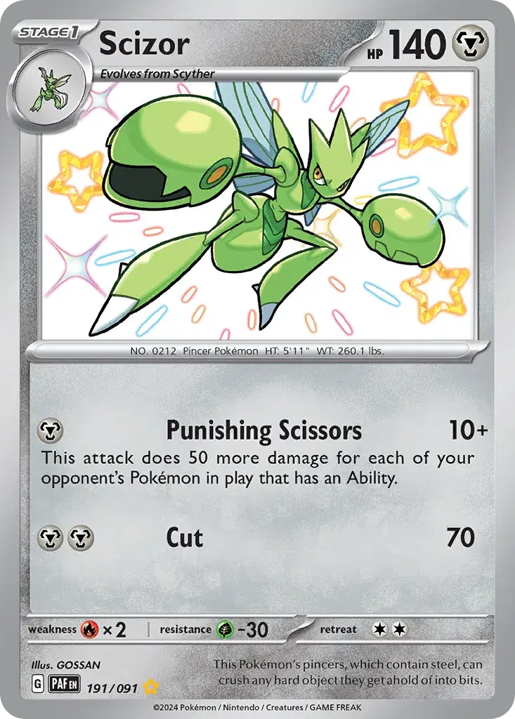 Scizor Paldean Fates 191