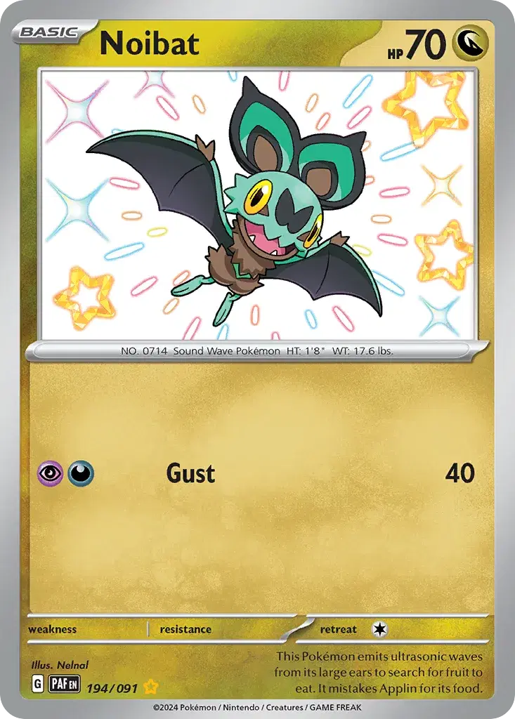 Noibat Paldean Fates 194