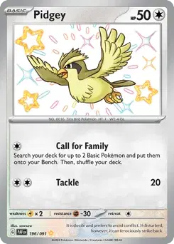 Pidgey Paldean Fates