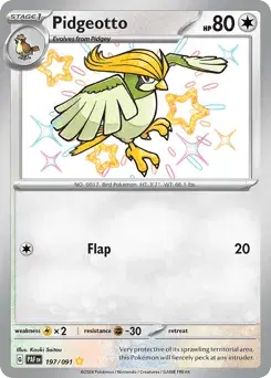 Pidgeotto Paldean Fates