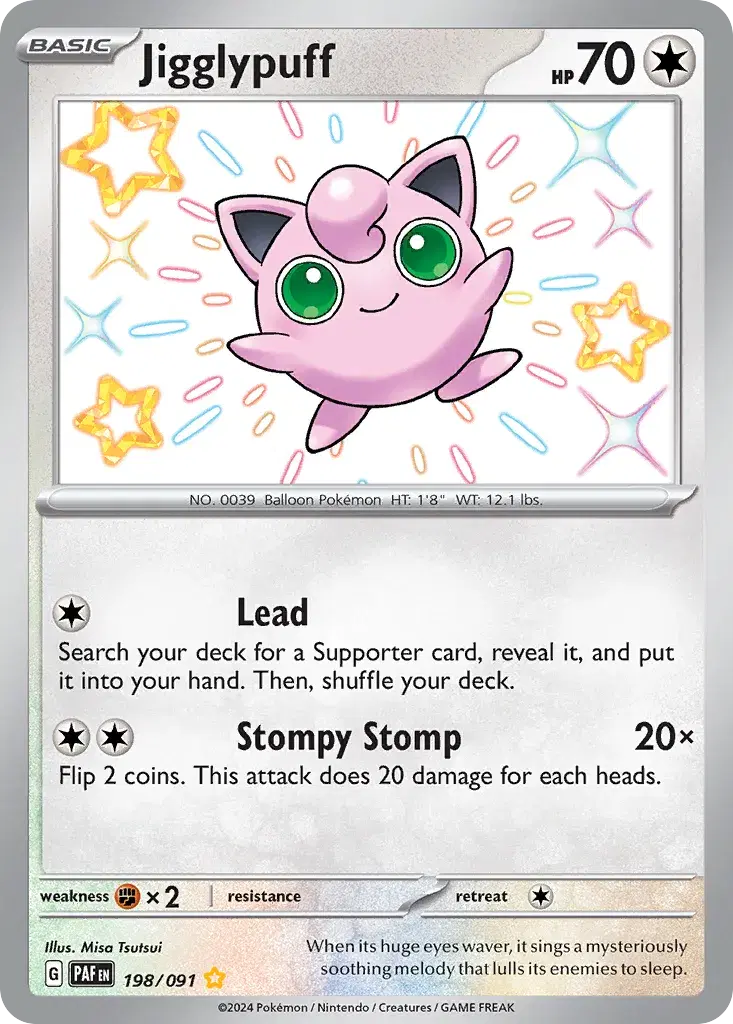 Jigglypuff Paldean Fates 198