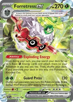 Forretress ex Paldean Fates