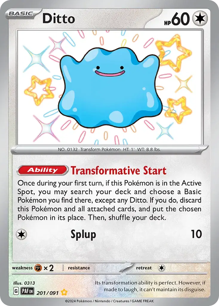 Ditto Paldean Fates 201