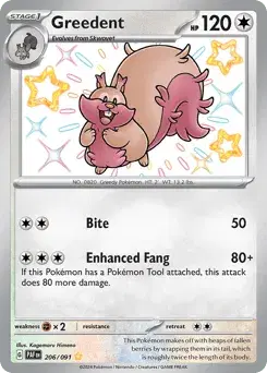 Greedent Paldean Fates