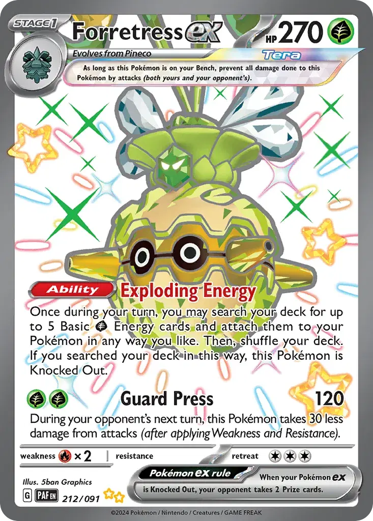 Forretress ex Paldean Fates 212