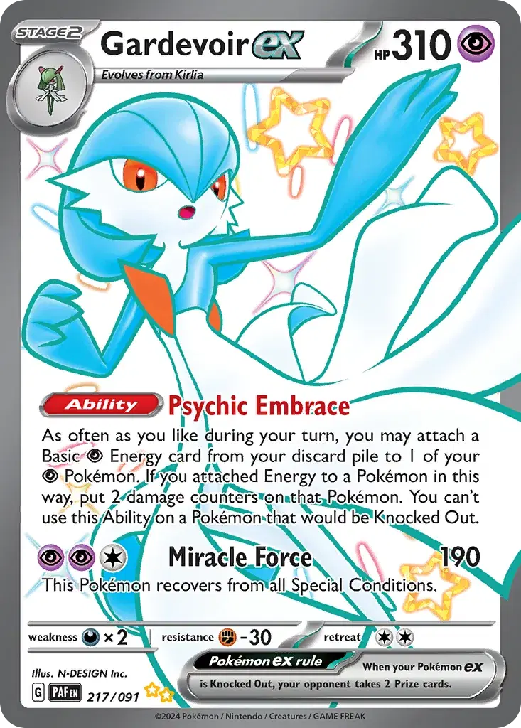 Gardevoir ex Paldean Fates 217