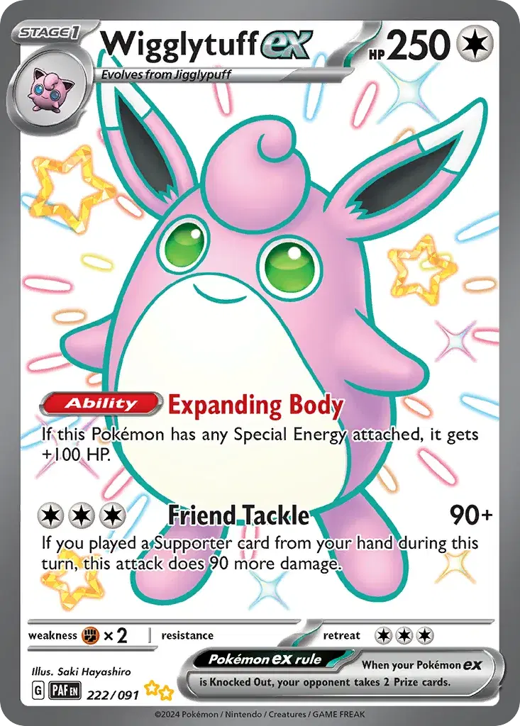 Wigglytuff ex Paldean Fates 222