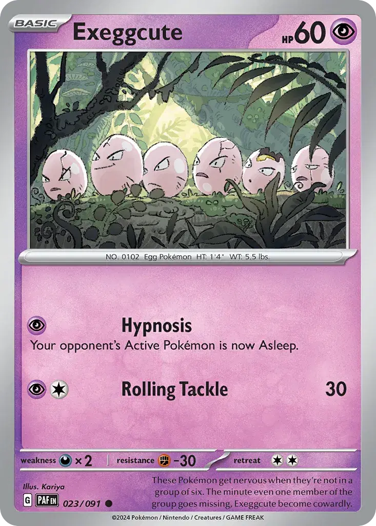 Exeggcute Paldean Fates 23