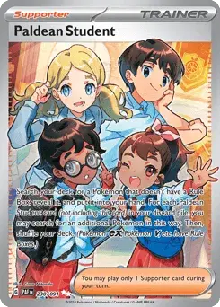 Paldean Student Paldean Fates