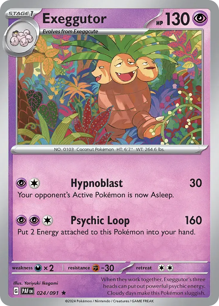 Exeggutor Paldean Fates 24