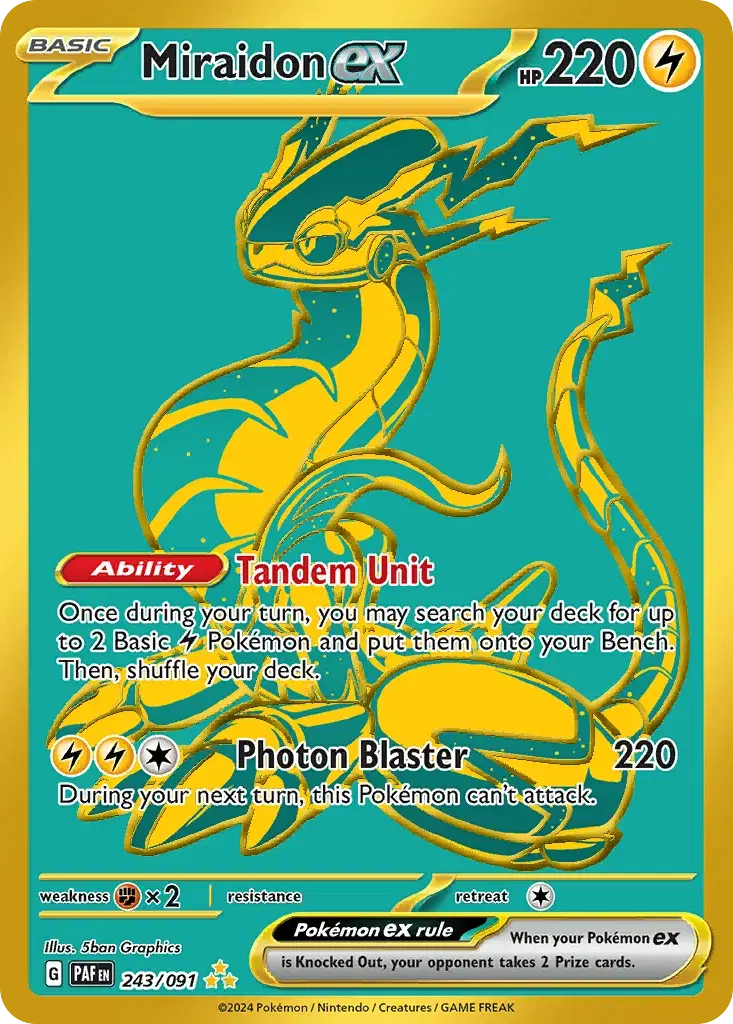 Miraidon ex Paldean Fates 243