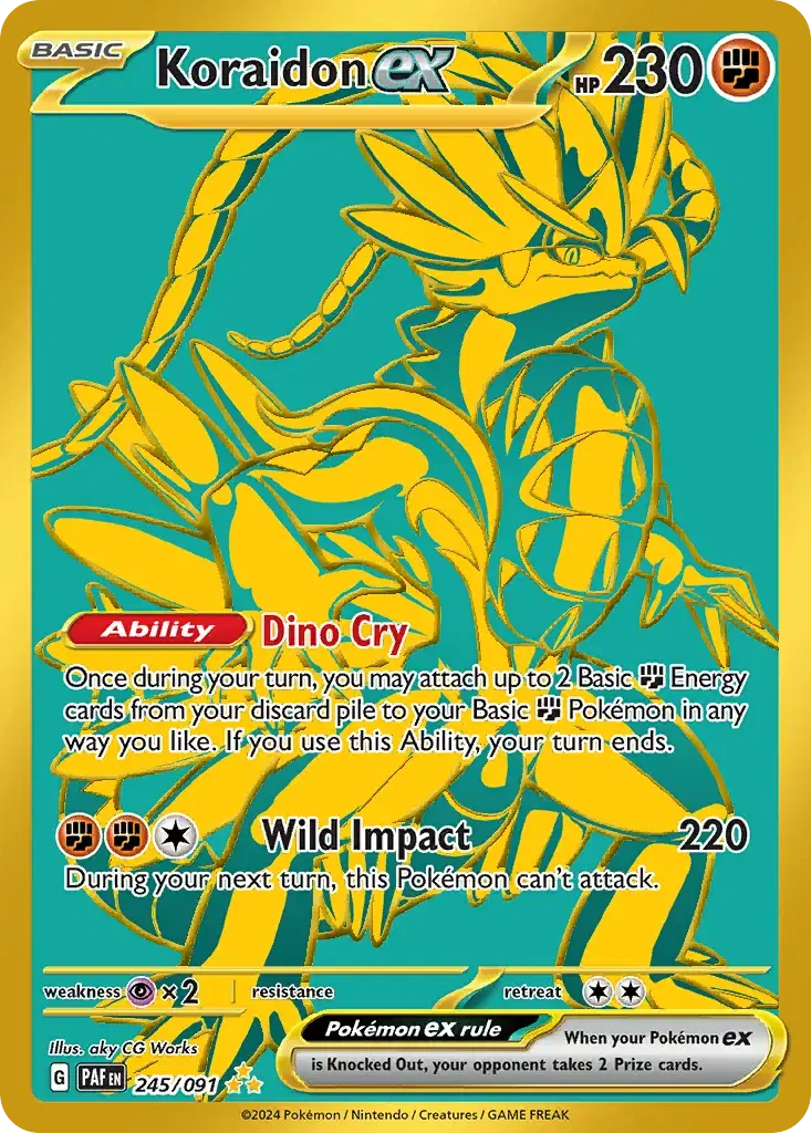 Koraidon ex Paldean Fates 245
