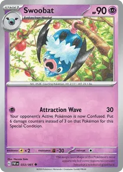 Swoobat Paldean Fates