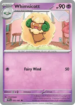 Whimsicott Paldean Fates