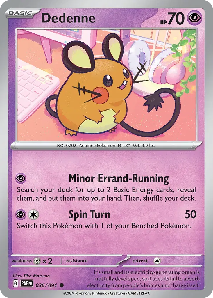 Dedenne Paldean Fates 36
